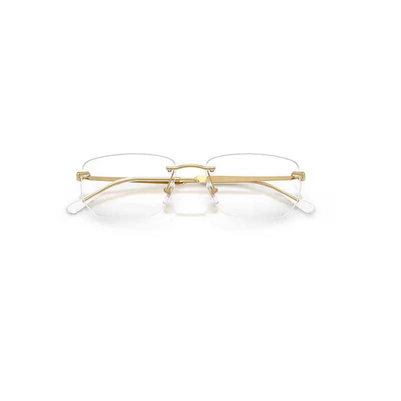 Rb3768v Optics Eyeglasses Arista Gold Frame Clear Lenses Polarized by Ray-Ban