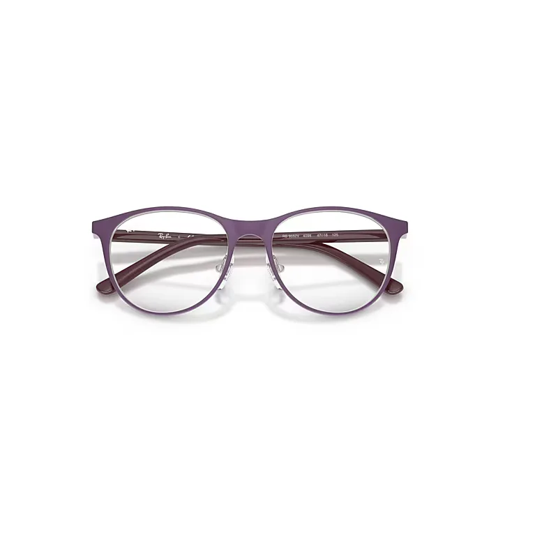 Rb9552v Optics Eyeglasses Violet Frame Clear Lenses Polarized by Ray-Ban