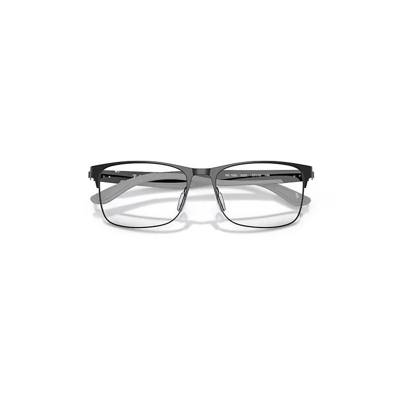 Rb7550 Optics Eyeglasses Black Frame Clear Lenses Polarized