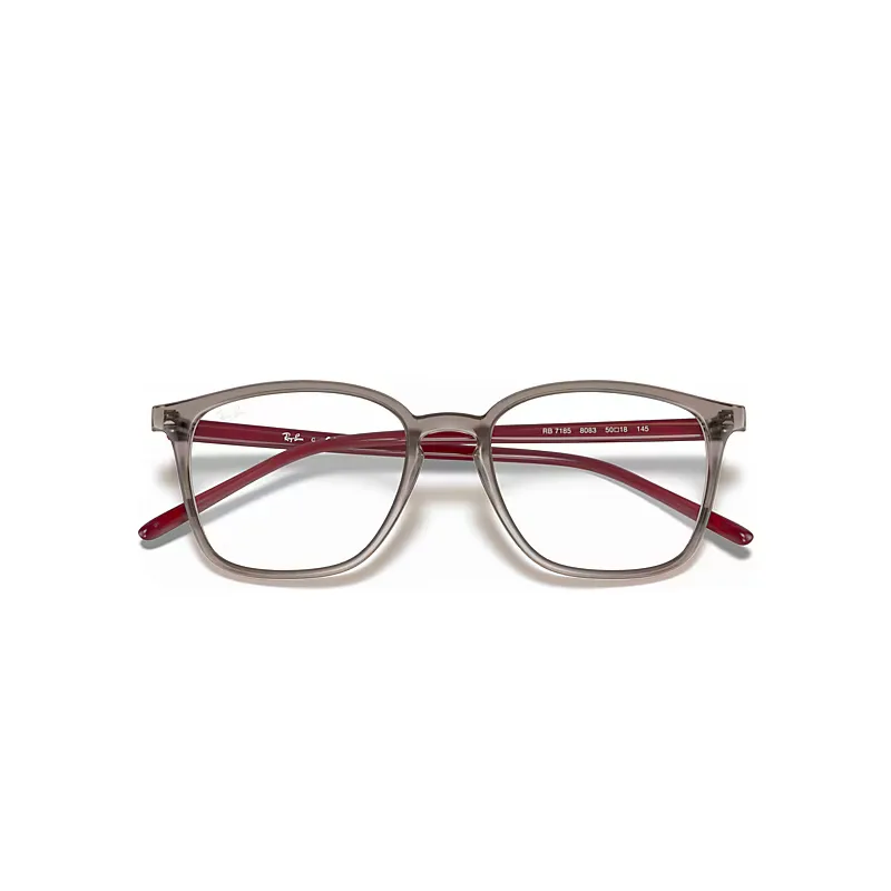 Rb7185 Eyeglasses Bordeaux Frame Clear Lenses Polarized by Ray-Ban