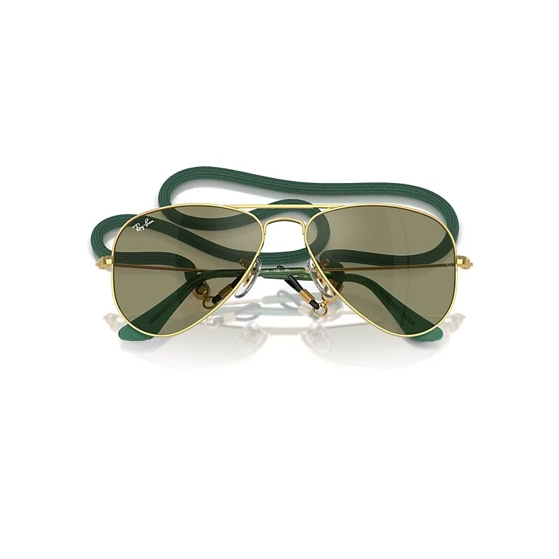 Aviator Sunglasses Arista Gold Frame Green Lenses by Ray-Ban