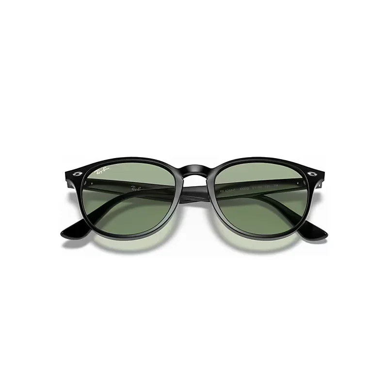 Rb4259 Sunglasses Shiny Black Frame Green Lenses by Ray-Ban