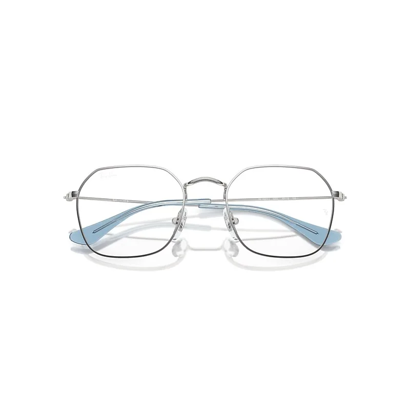 Rb9594v Optics Eyeglasses Silver Frame Clear Lenses Polarized by Ray-Ban