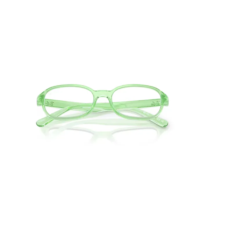 Rb1904 Optics Bio-Based Eyeglasses Transparent Green Frame Clear Lenses Polarized by Ray-Ban
