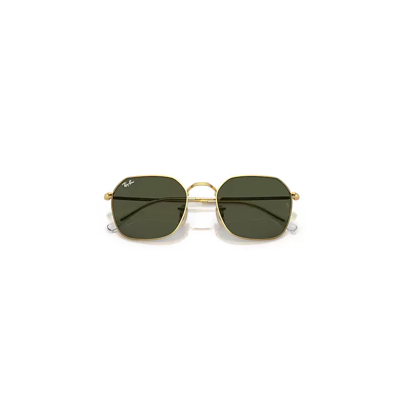 Jim Sunglasses Arista Gold Frame Green Lenses by Ray-Ban