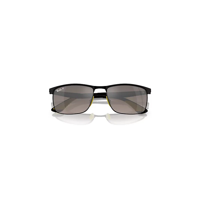 Rb3726m Scuderia Ferrari Collection Polarized+ Lenses Sunglasses Black Frame Grey Lenses Polarized by Ray-Ban