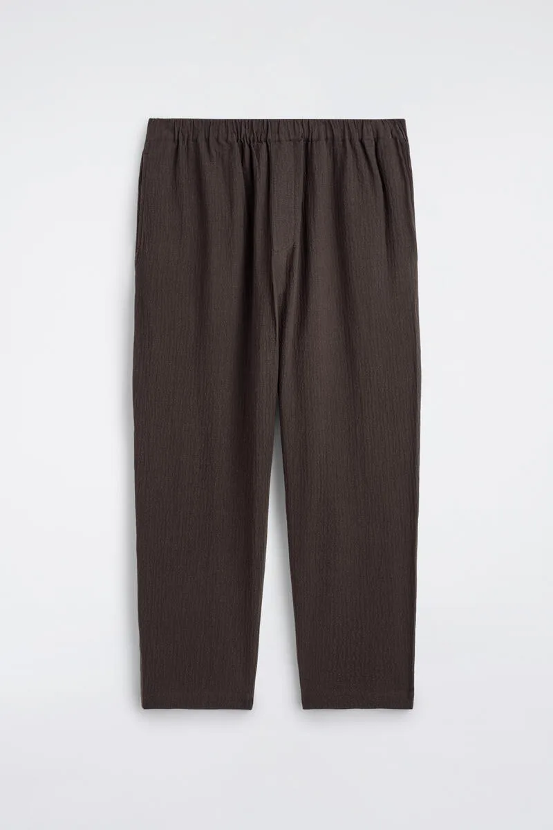 Seersucker Regular-Fit Tapered Pants by COS