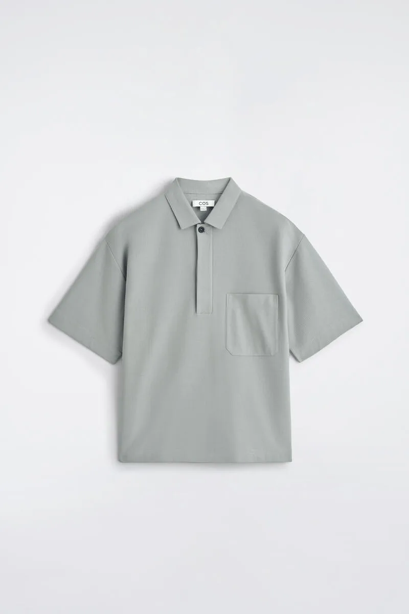 Cotton-Piqué Popover Shirt by COS