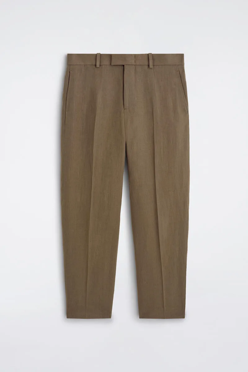 Linen Relaxed-Fit Tapered Pants by COS
