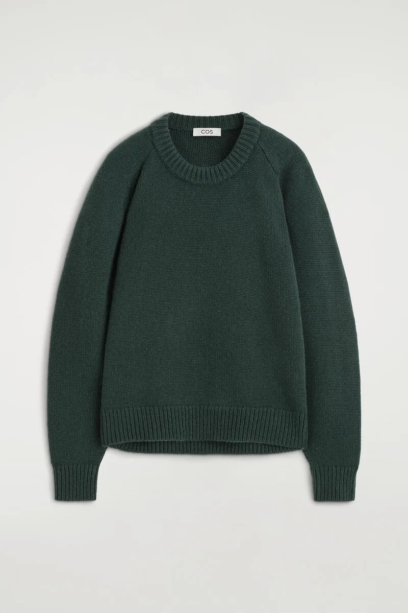 Rounded Cashmere Crew-Neck Jumper