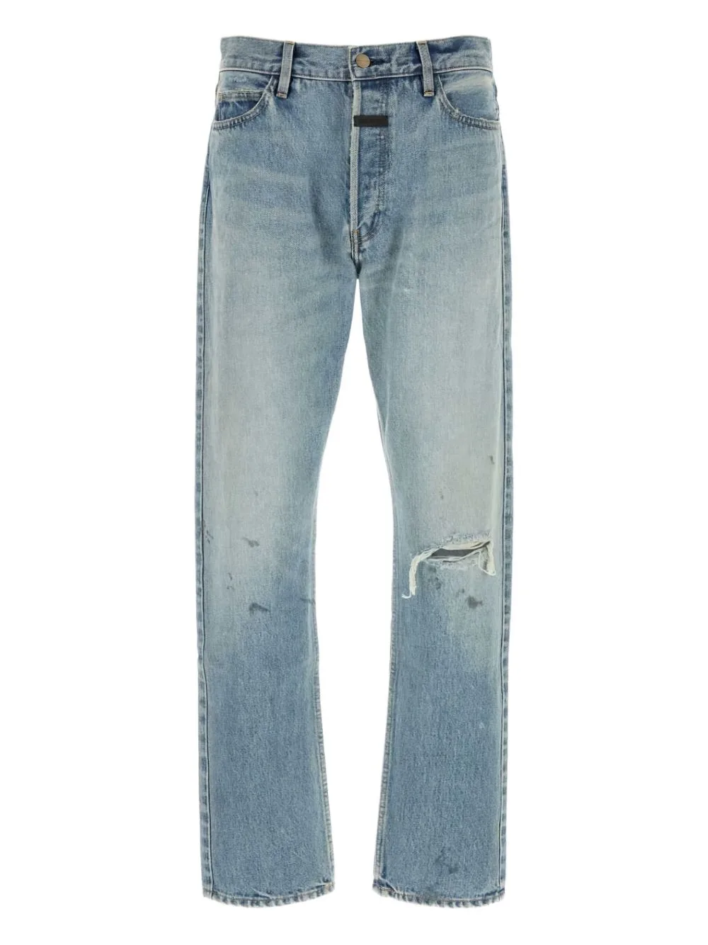 Distressed Light-Wash Jeans by Fear Of God