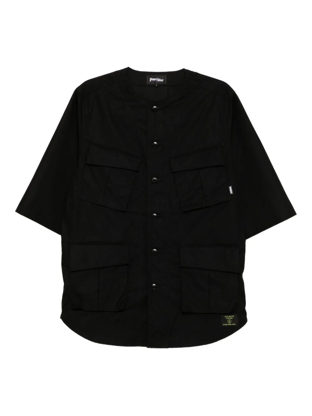 Short-Sleeves Cotton Shirt by PEACE AND AFTER