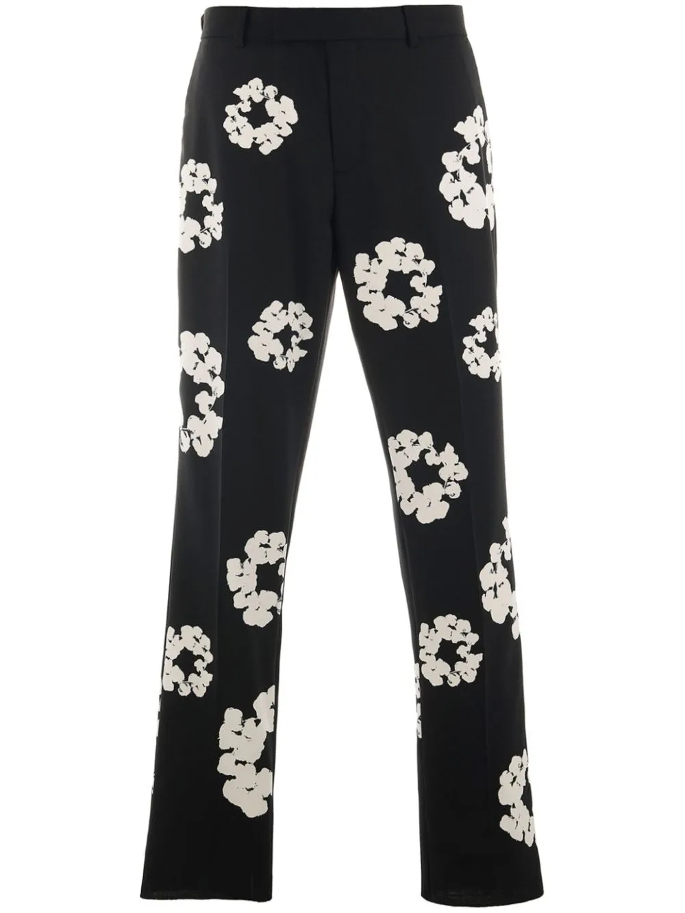 Wreath-Print Tailored Trousers by SAINT MXXXXXX
