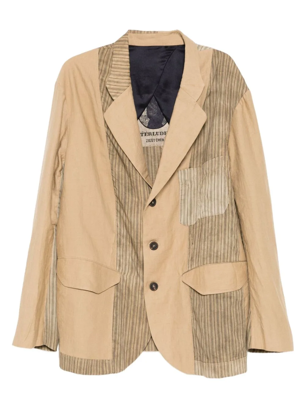 Striped Blazer by Ziggy Chen