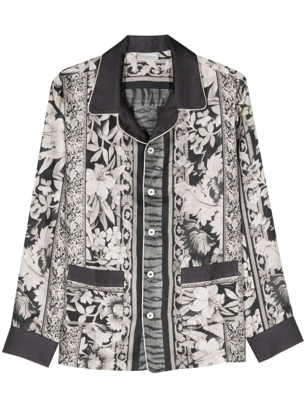 Floral-Print Silk Shirt by Pierre-Louis Mascia