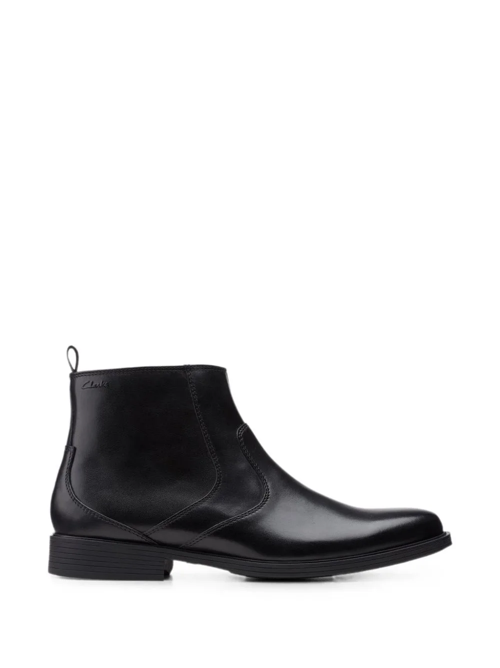 Whiddon Zip Leather Ankle Boots by Clarks Originals