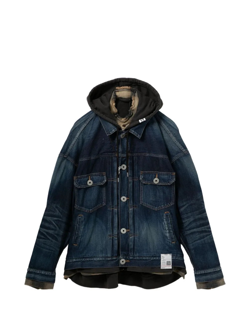 Hooded Denim Jacket by Maison MIHARA YASUHIRO