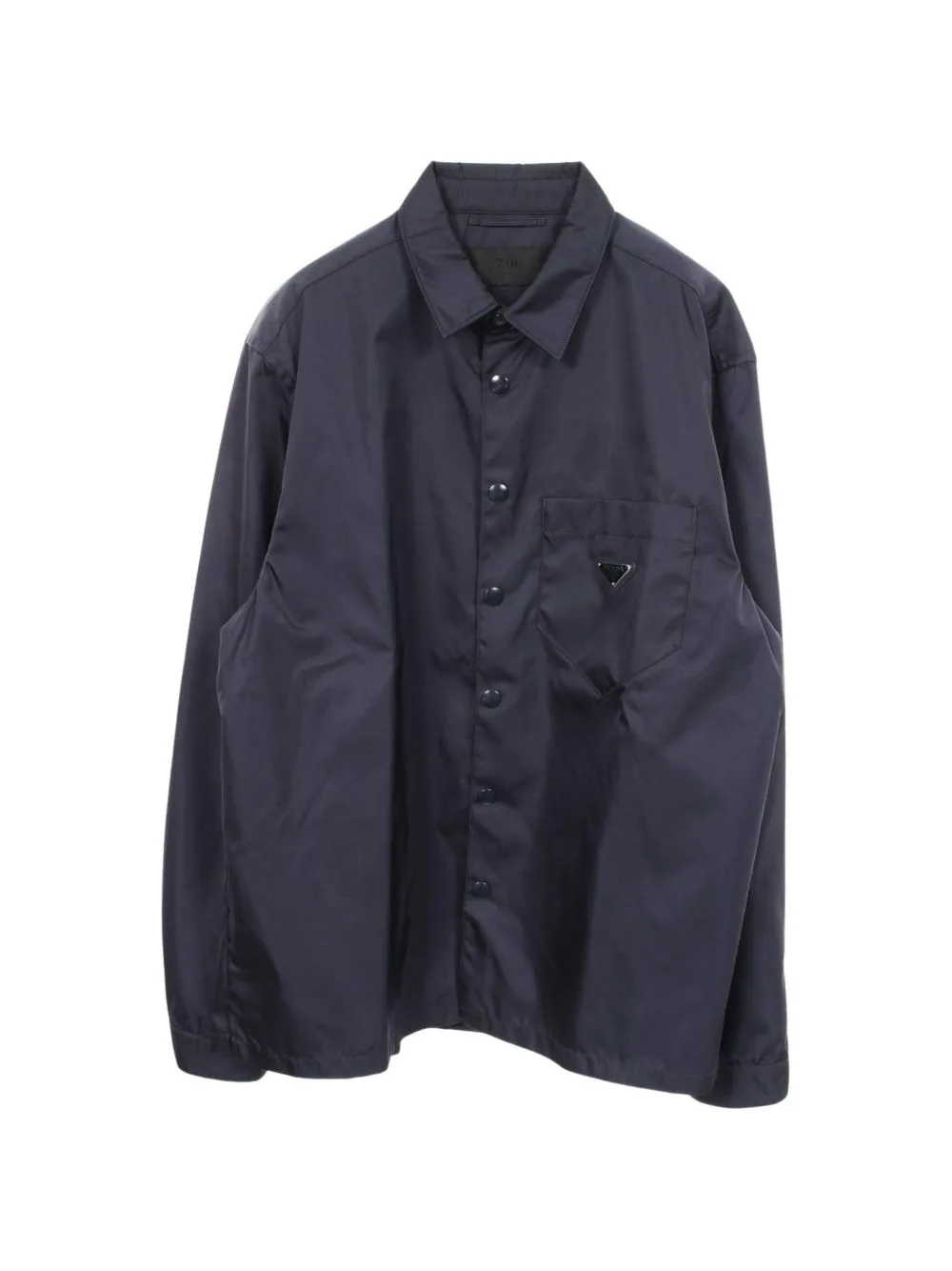 2000s Re-Nylon Logo Plate Jacket by Prada Pre-Owned