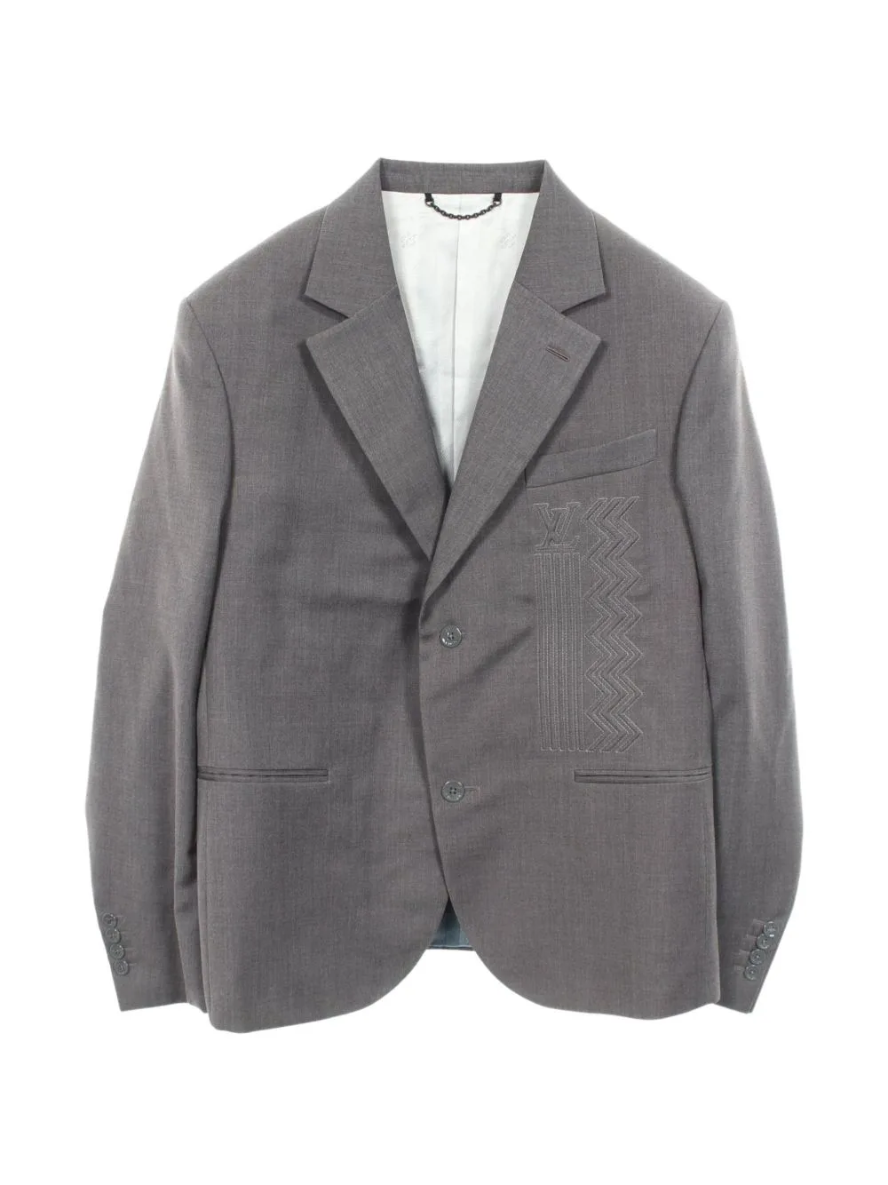 2010s Embossed Logo Tailored Blazer by Louis Vuitton Pre-Owned