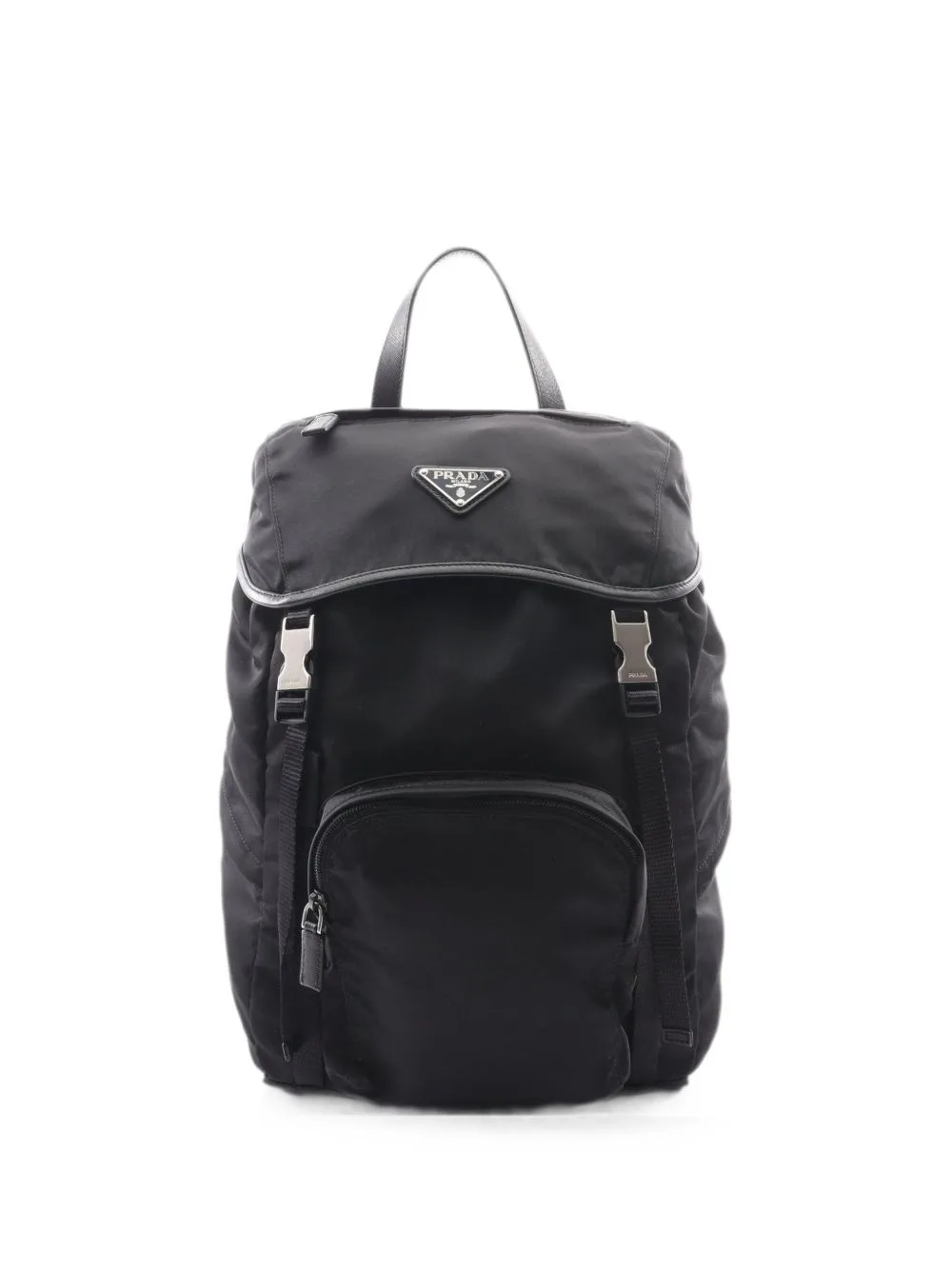2010s Triangle Logo Backpack by Prada Pre-Owned