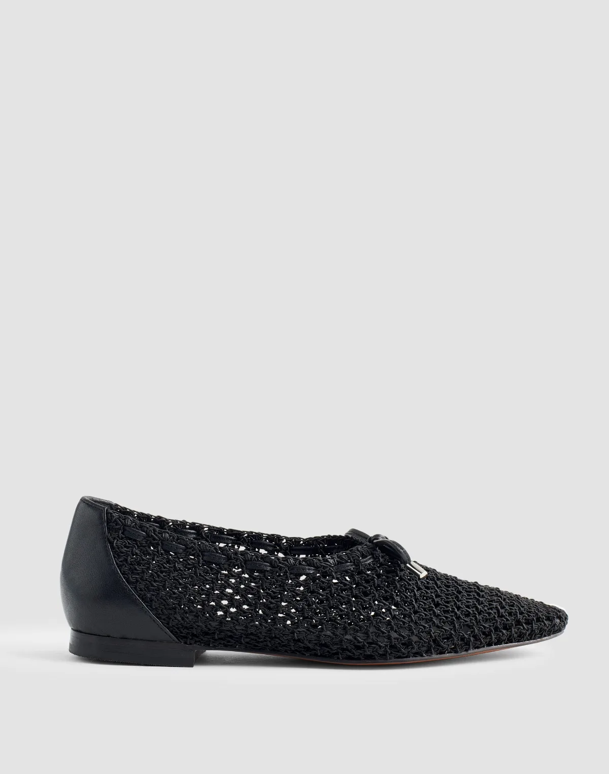 The Mylie Ballet Flat in Fishnet