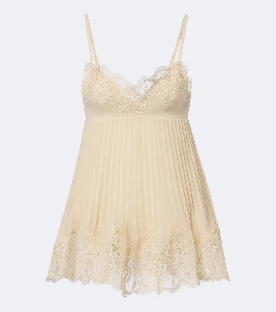 Lace-Trimmed Chiffon Camisole by Zimmermann