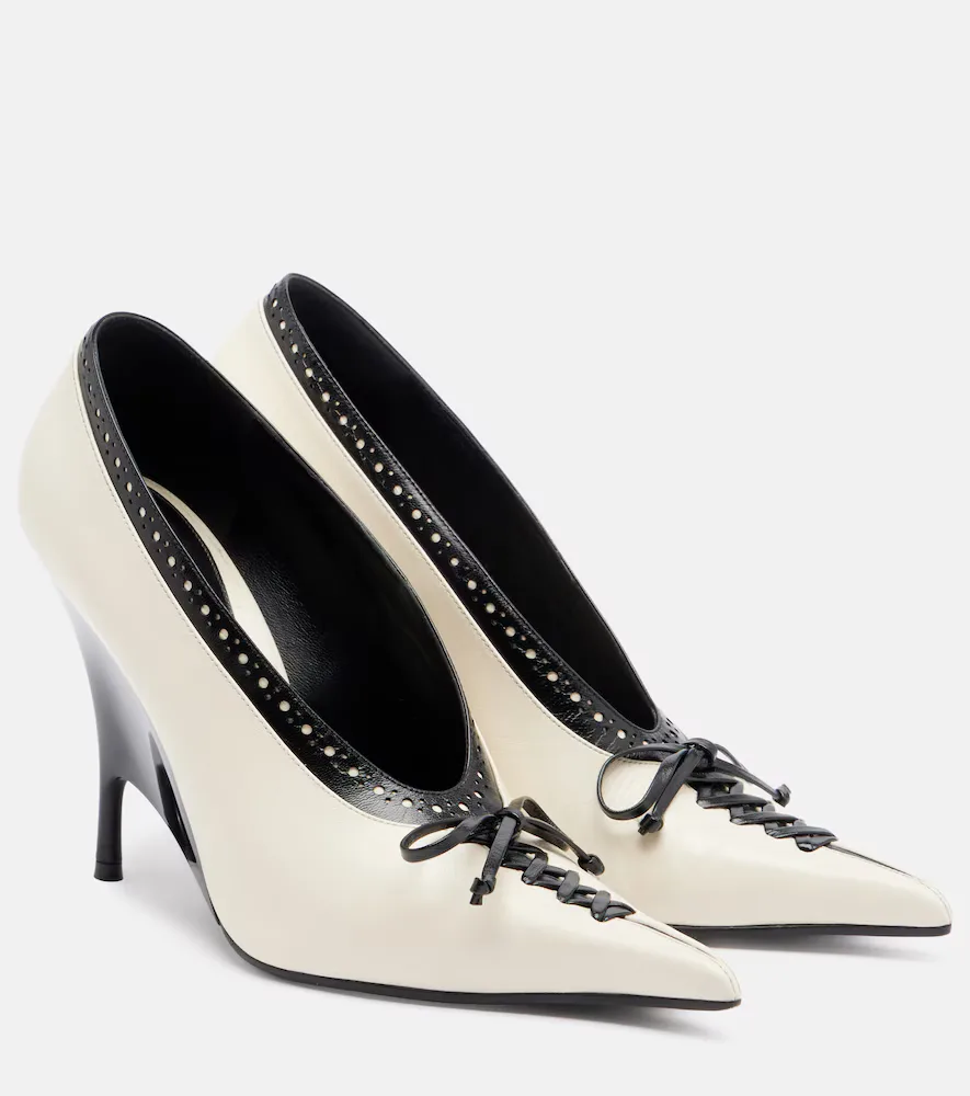 Koko Leather Wedge Pumps by McQueen