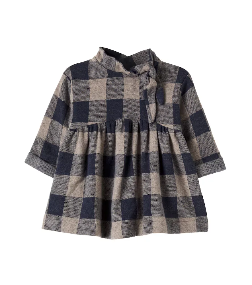 Baby Perugia Checked Flannel Dress by 1 + in the Family