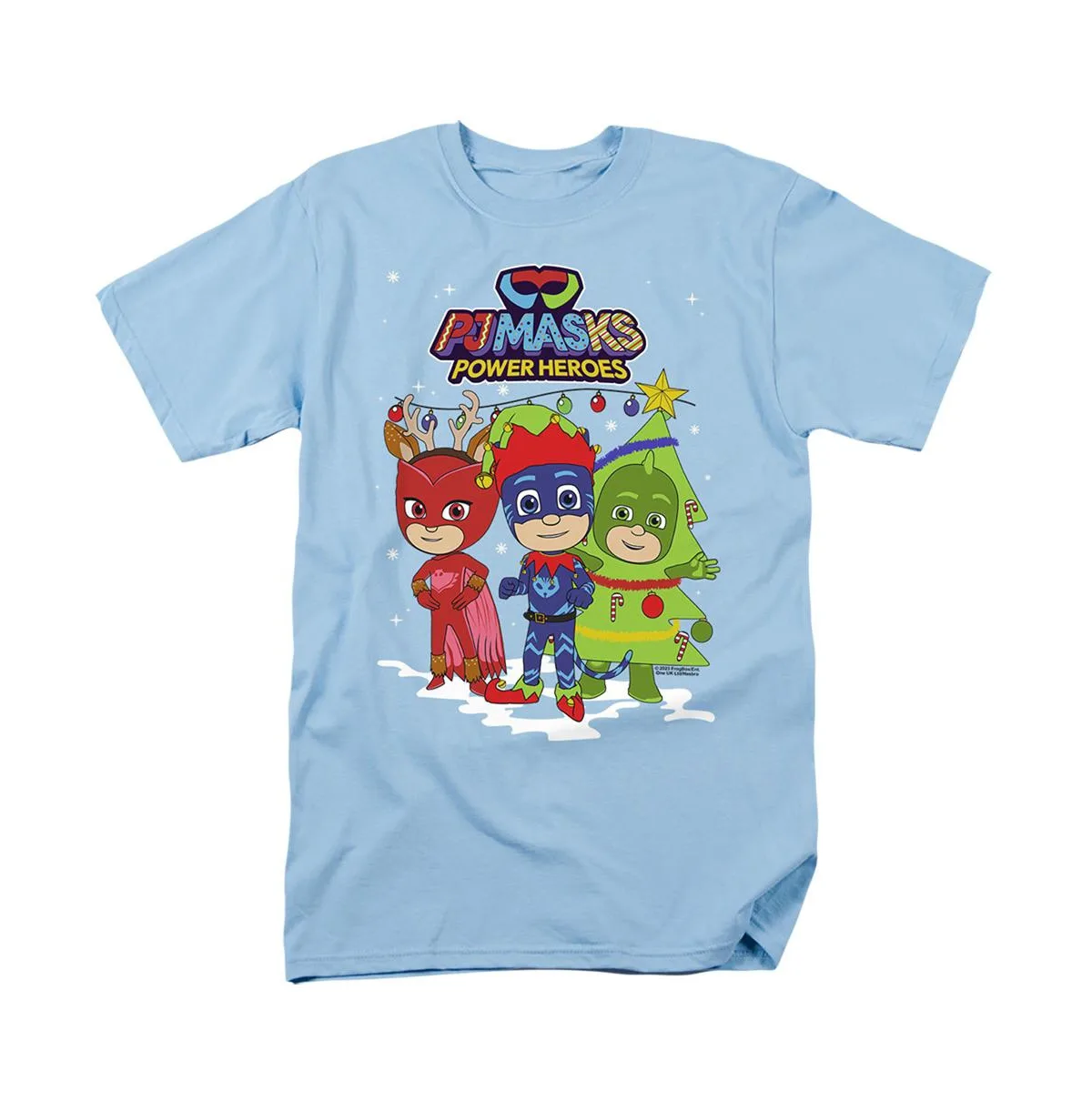 Pj Masks Christmas Heroes, Catboy, Owlette and Gekko T Shirt by Hasbro+