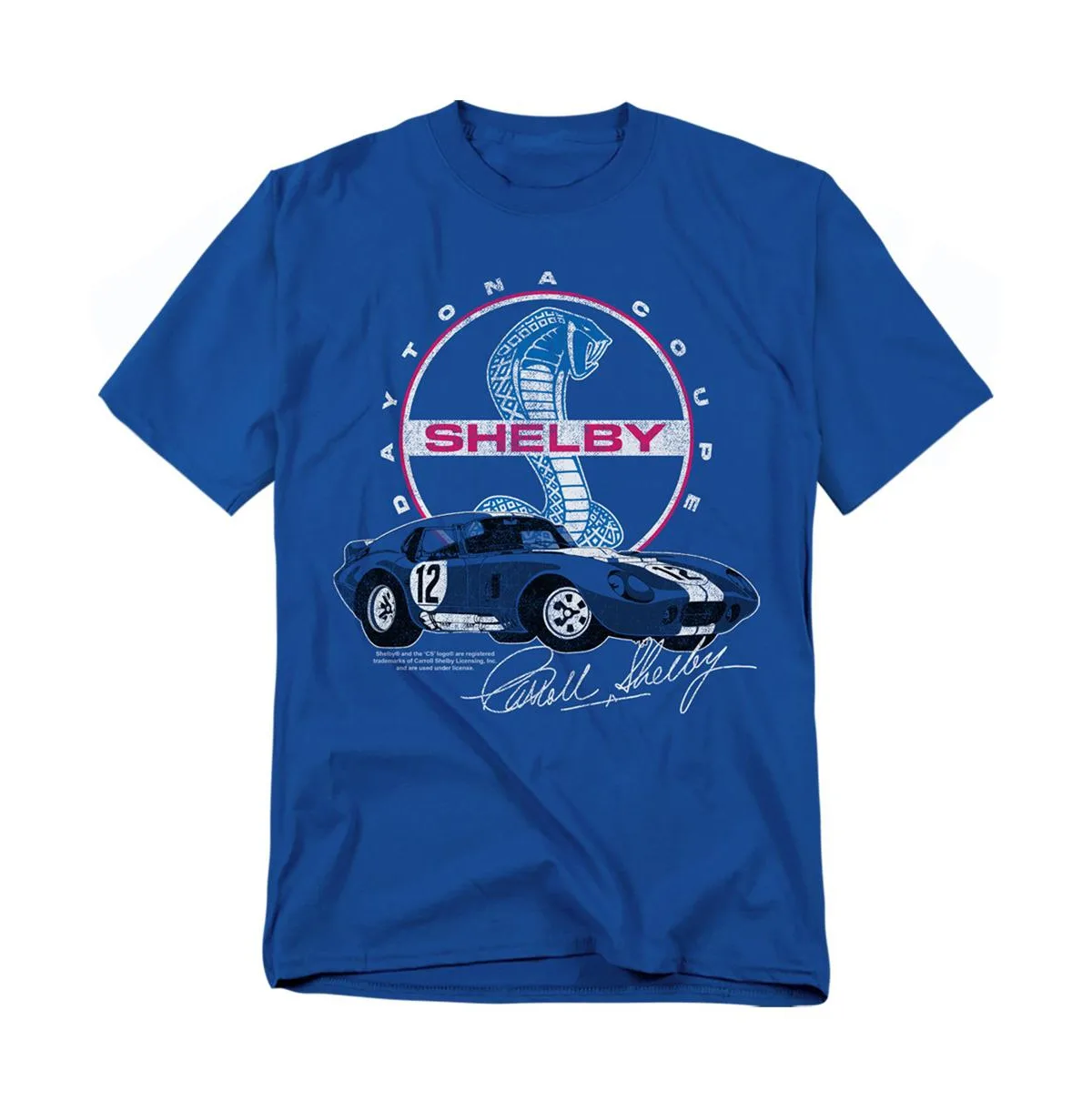 Carroll Shelby Daytona Coupe Circle Logo T-Shirt by Shelby Cobra
