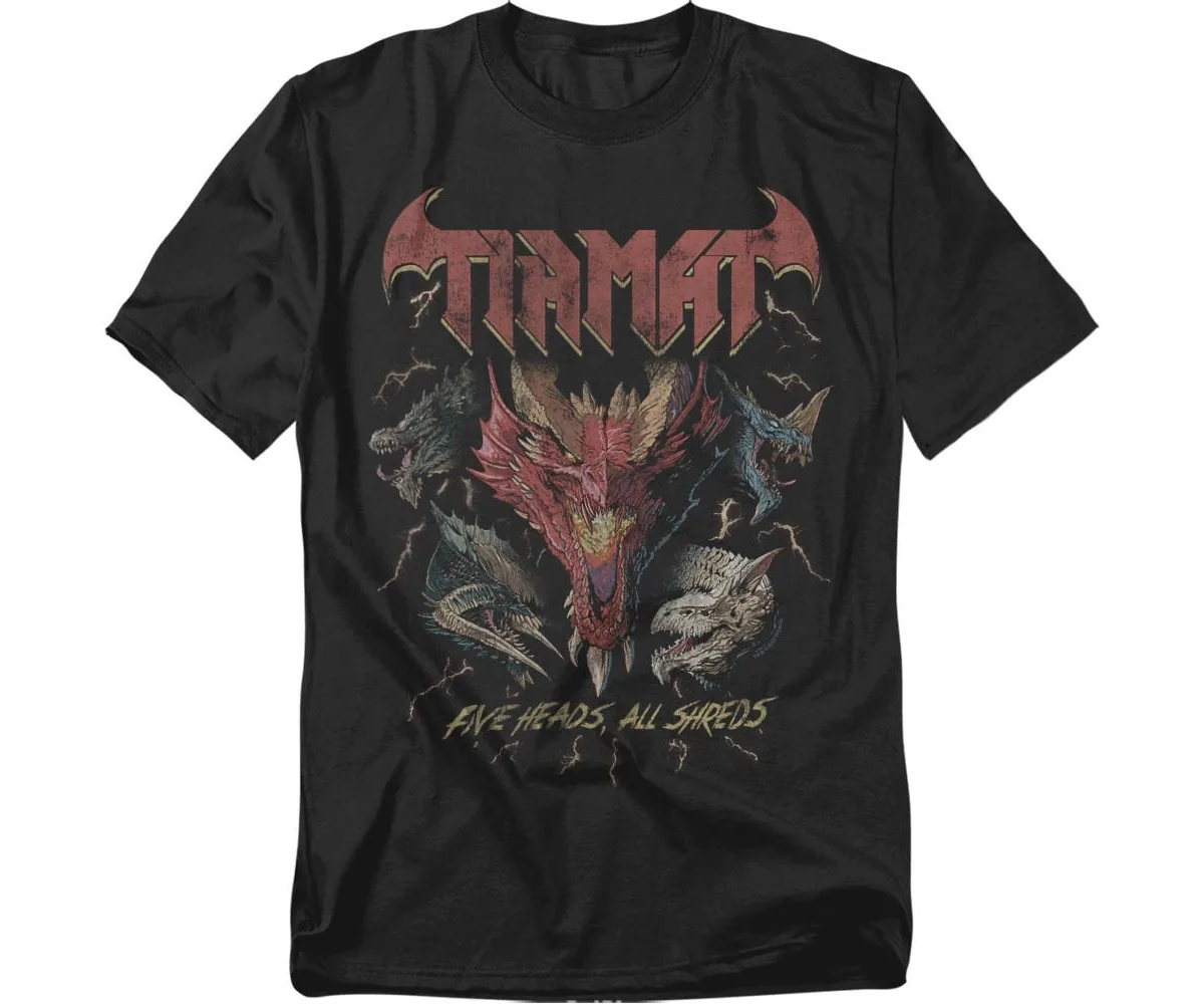 Dungeons and Dragons Tiamat 5 Heads Dragon T-Shirt by D&d