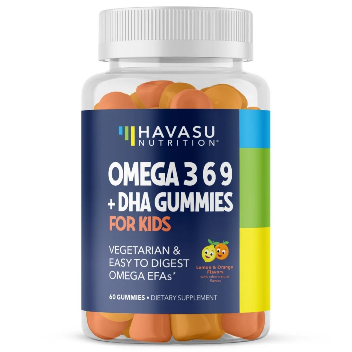 Omega Gummies Lemon & Orange 60ct by Havasu Nutrition