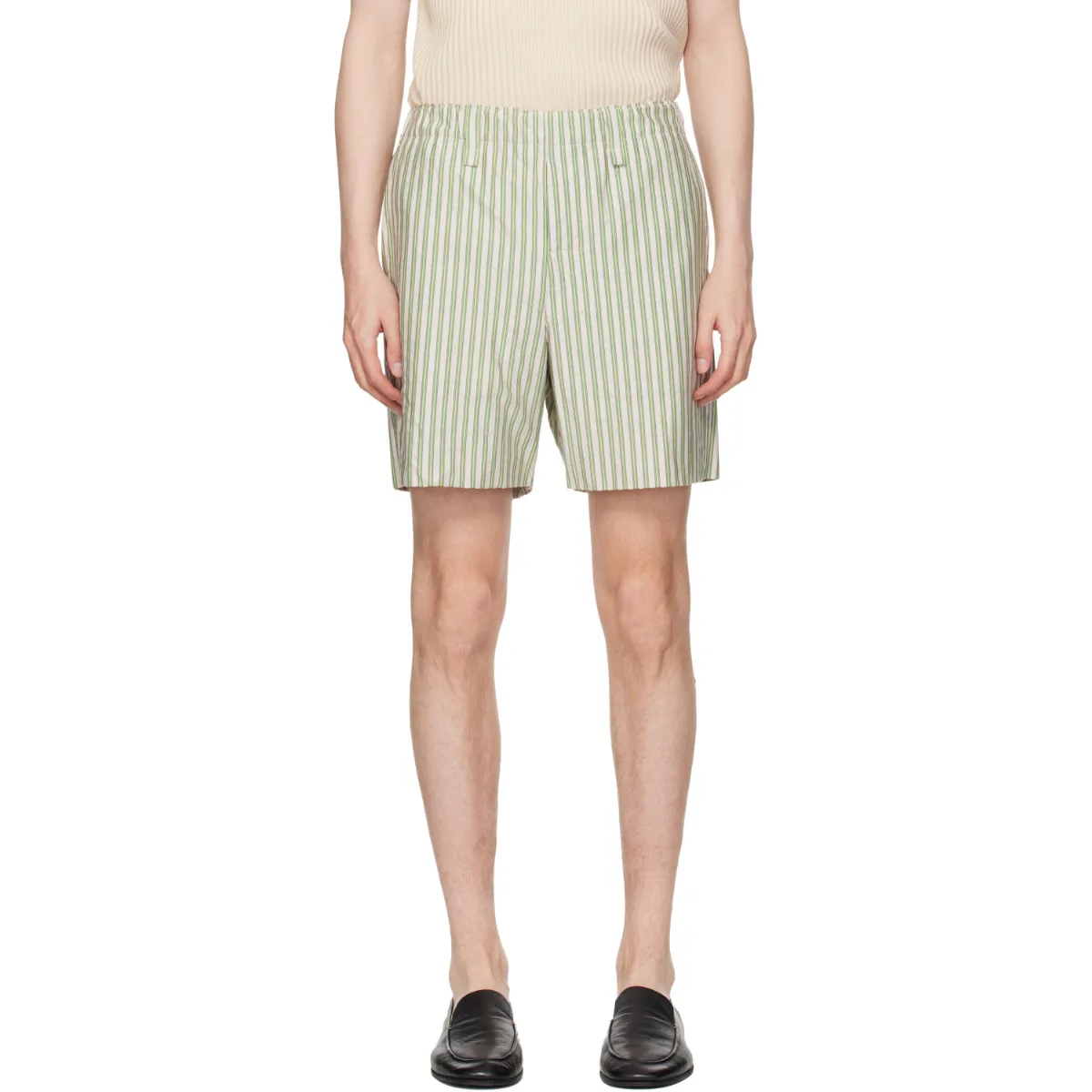 Stripe Jersey Shorts by HOMME PLISSÉ ISSEY MIYAKE