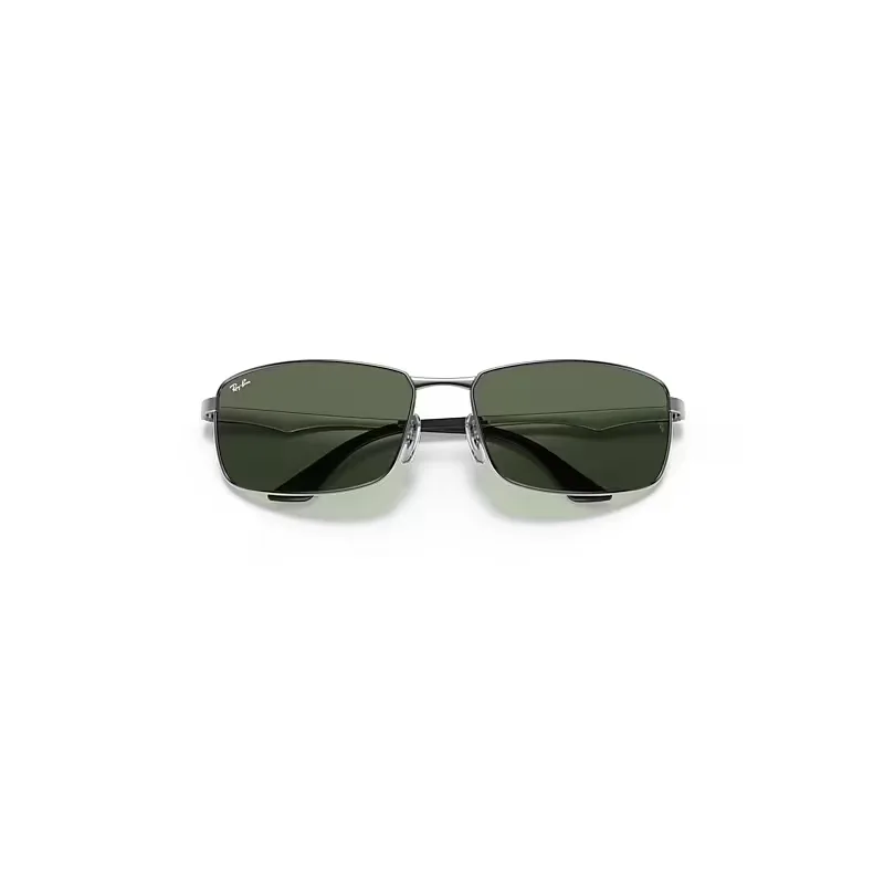 Rb3498 Sunglasses Gunmetal Frame Green Lenses by Ray-Ban