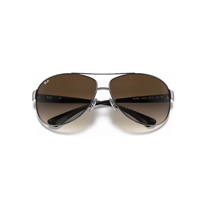 Rb3386 Sunglasses Gunmetal Frame Brown Lenses by Ray-Ban