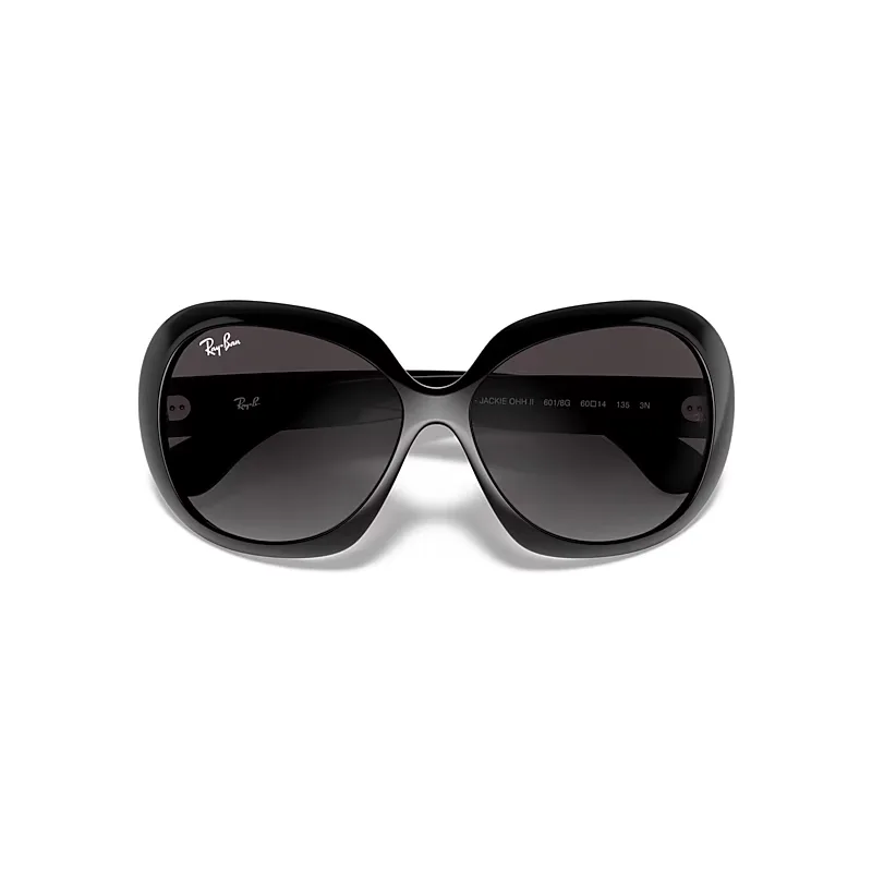 Jackie Ohh II Sunglasses Black Frame Grey Lenses by Ray-Ban