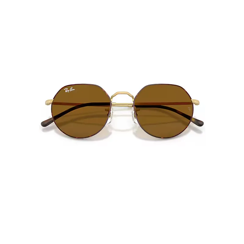 Jack Sunglasses Matte Arista Gold Frame Brown Lenses