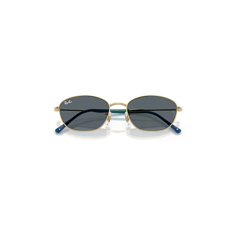 Rb3749 Sunglasses Arista Gold Frame Blue Lenses