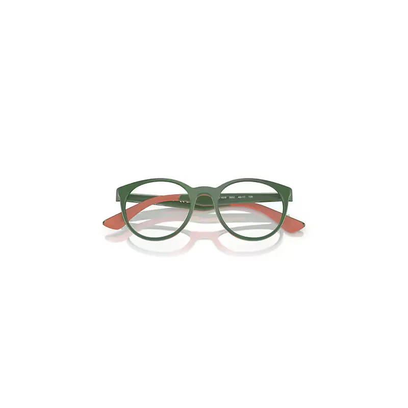 Rb1628 Optics Bio-Based Eyeglasses Green on Pink Frame Clear Lenses Polarized by Ray-Ban