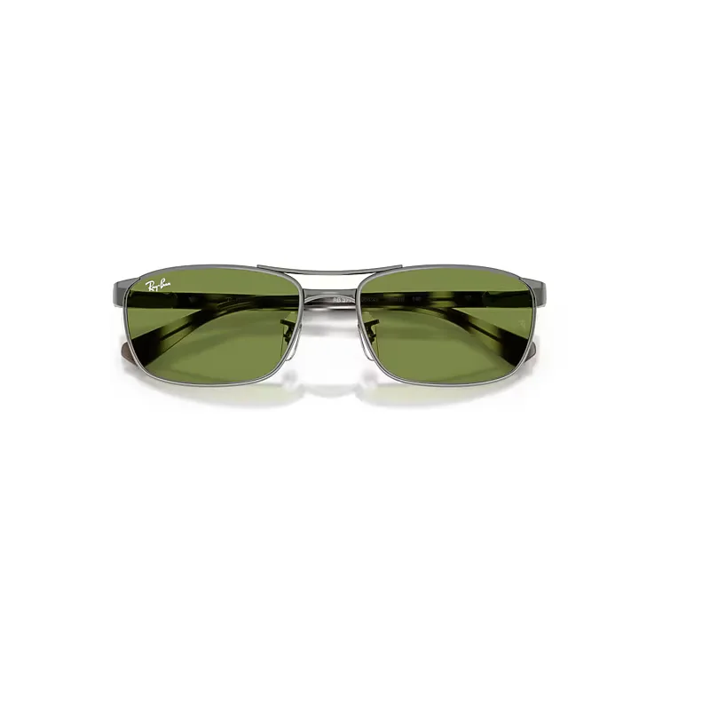 Rb3778 Sunglasses Havana Grey Frame Green Lenses by Ray-Ban