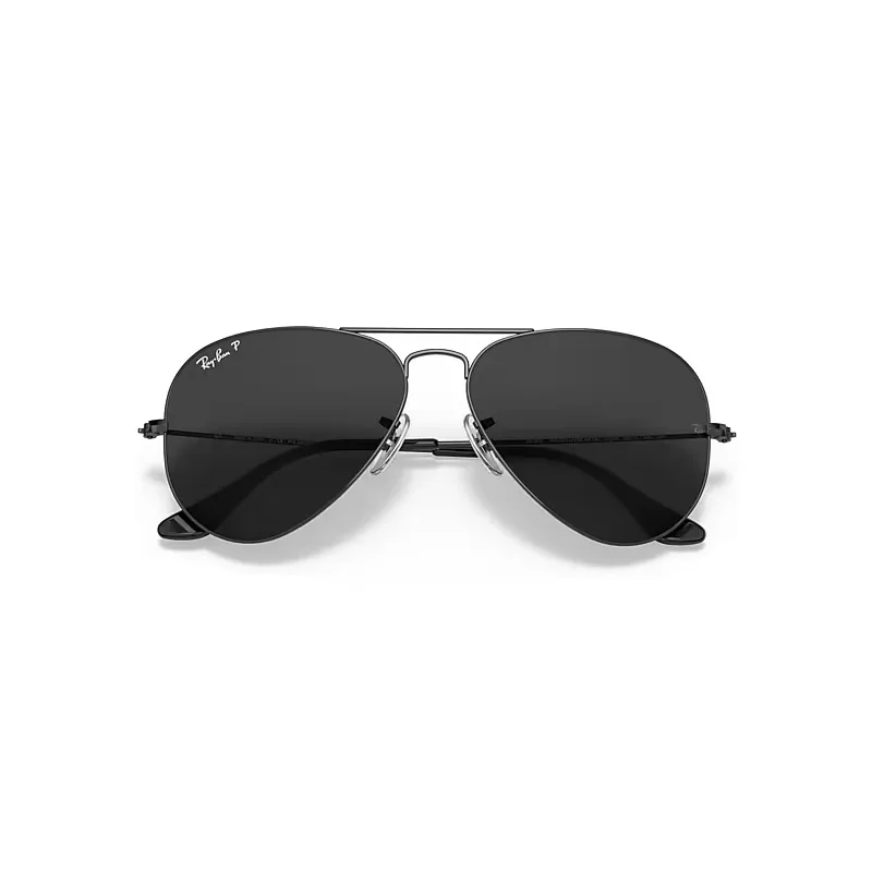 Aviator Total Black Sunglasses Black Frame Black Lenses Polarized