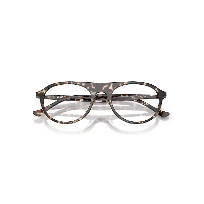 Rb5441 Optics Eyeglasses Havana Yellow Turtle Frame Clear Lenses Polarized by Ray-Ban