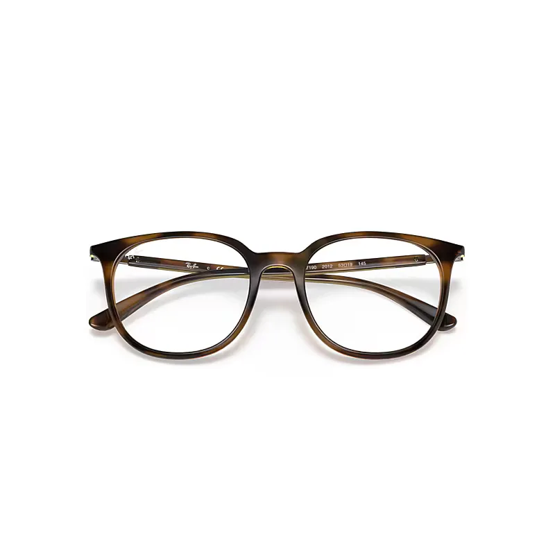 Rb7190 Optics Eyeglasses Havana Frame Clear Lenses Polarized by Ray-Ban