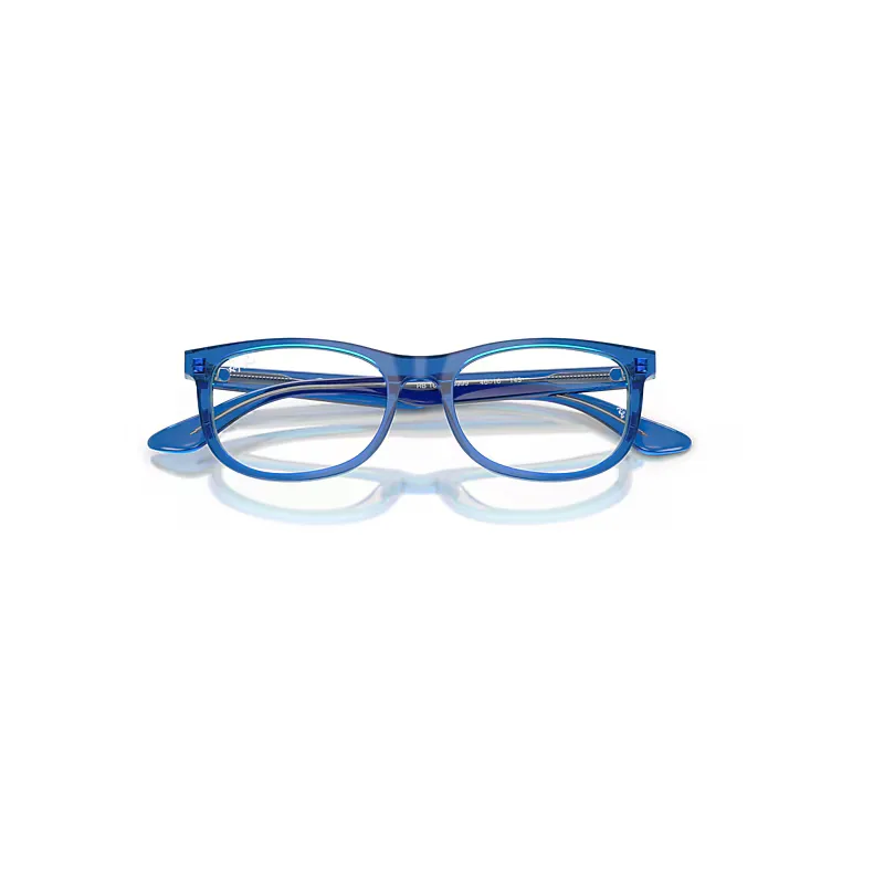 Rb1642 Optics Eyeglasses Transparent Blue/Grey Frame Clear Lenses Polarized by Ray-Ban