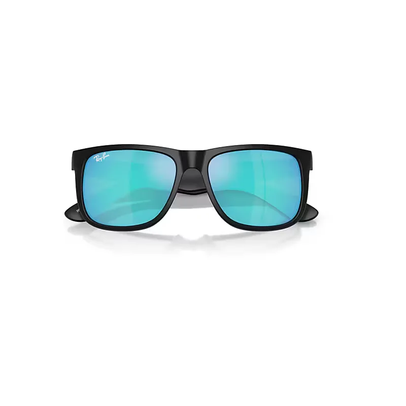 Justin Classic Sunglasses Black Frame Grey Lenses Polarized by Ray-Ban