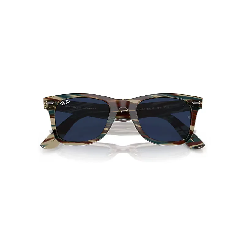 Original Wayfarer Change Transitions® Sunglasses Photo Striped Grey Frame Clear Lenses by Ray-Ban