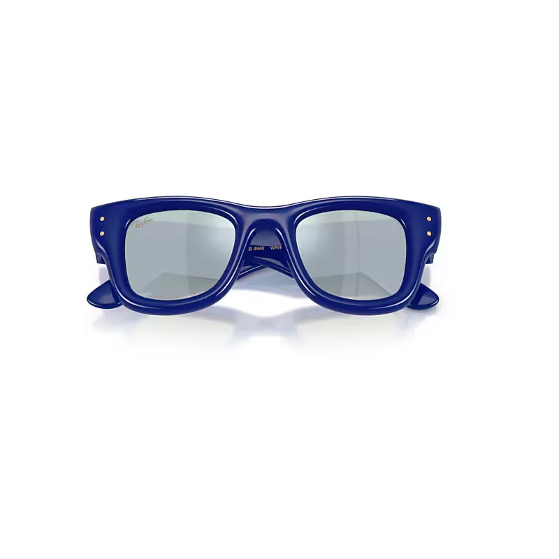Wayfarer Puffer Special Collection Sunglasses Blue Frame Green Lenses by Ray-Ban