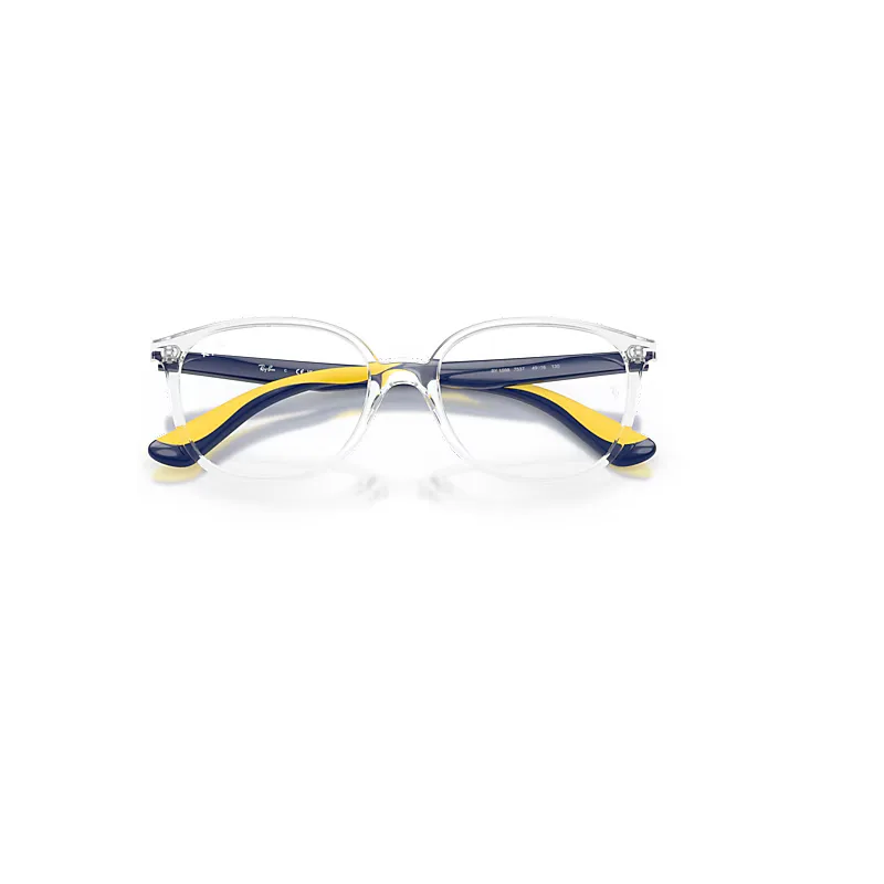 Rb1598 Optics Eyeglasses Pink/Rubber Pink Frame Clear Lenses Polarized by Ray-Ban
