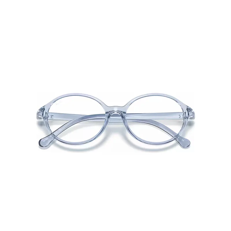 Rb1901 Optics Eyeglasses Transparent Light Blue Frame Clear Lenses Polarized by Ray-Ban
