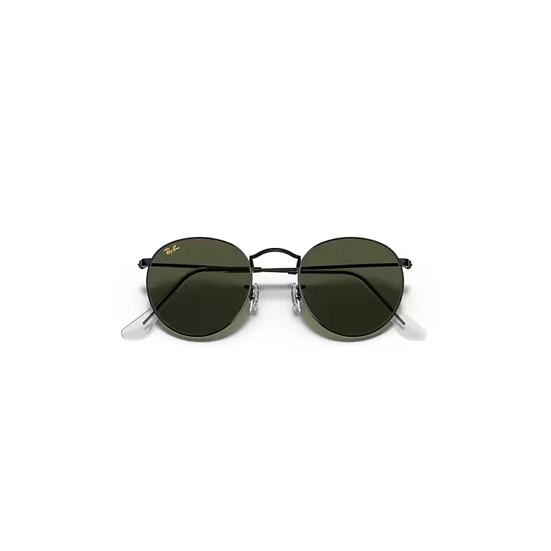 Round Metal Legend Gold Sunglasses Green Lenses by Ray-Ban